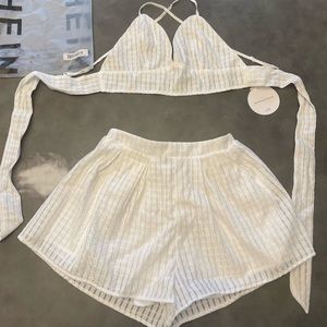 Shein Vcay summer top and shorts set